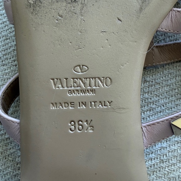 Valentino Pink Rockstud Sandals - Picture 8 of 9